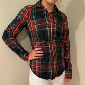 J.crew plaid button down shirt